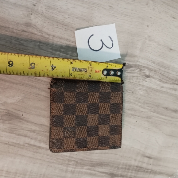Authentic LOUIS VUITTON Damier Porte Monnaie Wallet Brown - Picture 9 of 9